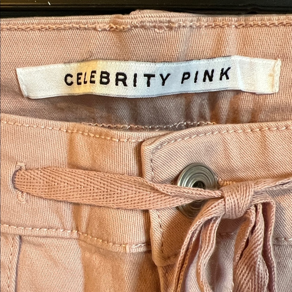 Celebrity Pink Blush Skinny Cargo Pants - Picture 2 of 6